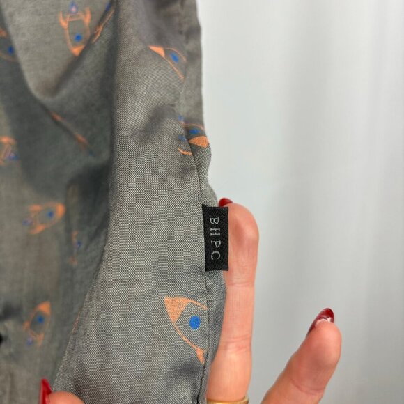 Beverly Hills Polo Club Kids Rocket Ship Button Up Shirt - Picture 4 of 9